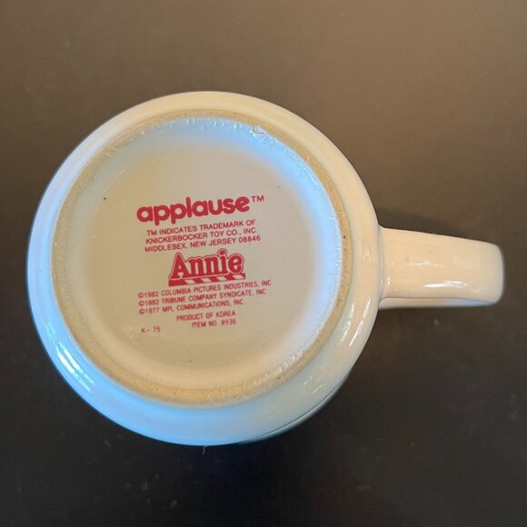 Set of 2 Vintage 1980s Little Orphan Annie, Daddy Warbucks and Dog Sandy Mugs - Picture 8 of 11